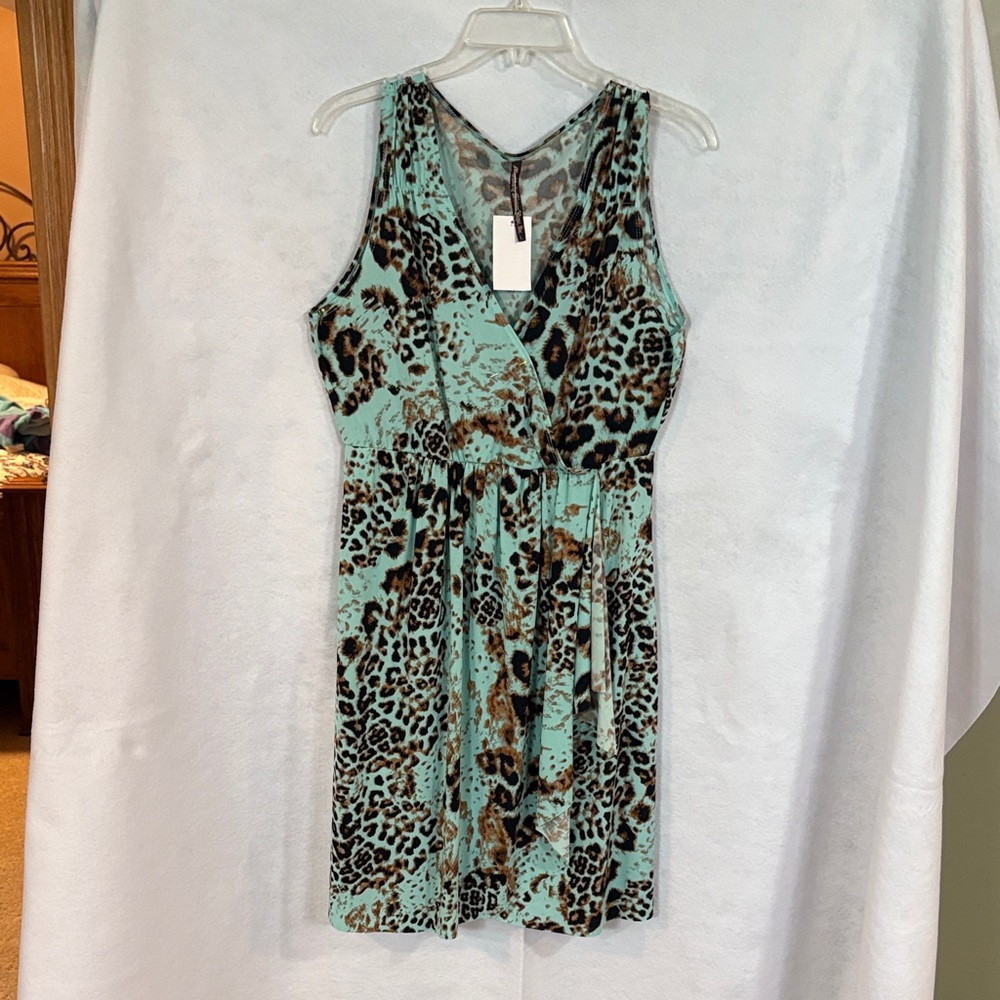 Leopard Print Sleeveless Dress